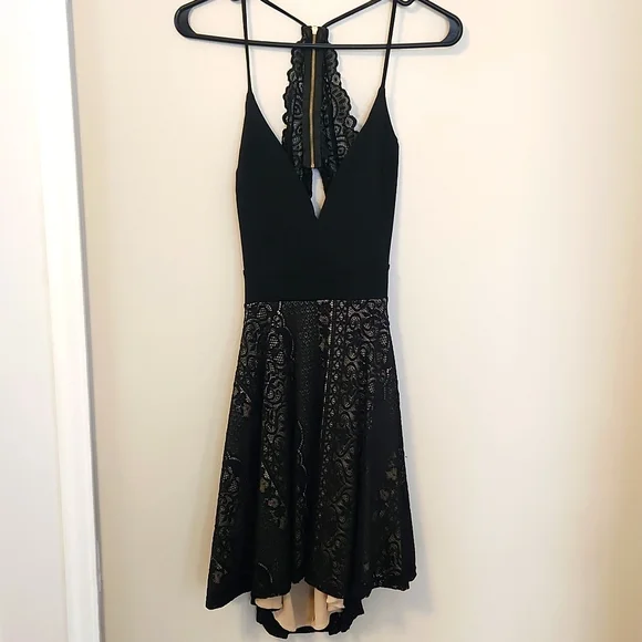 chinese dress ladies Celestial Multi-Wrap Lace Maxi Dress (Black) – Southern Alternative main image 0